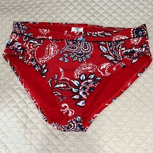 Tommy Bahama IP shirred High waist Bikini Bottom - Small -New